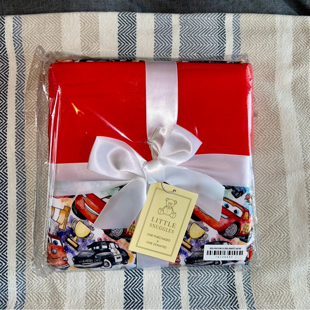 Little Snuggles Cars Go Vroom Bamboo Blanket